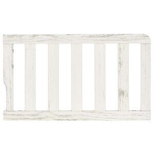 Dream On Me Convertible Crib Toddler Guard Rail in Winter White, Converts Cribs